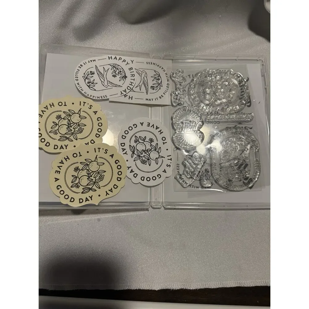 Stampin' Up! Filled With Happiness Photopolymer Stamp Set #162915 Complete